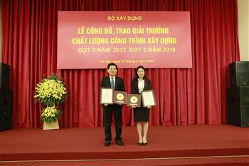 Lễ Công bố và trao Giải thưởng về chất lượng công trình xây dựng Đợt 03/2017 và Đợt 02/2018