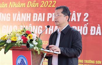 Bí thư Thành ủy Nguyễn Văn Quảng thăm, động viên ra quân đầu năm 2022 tại một số dự án trọng điểm tại TP Đà Nẵng